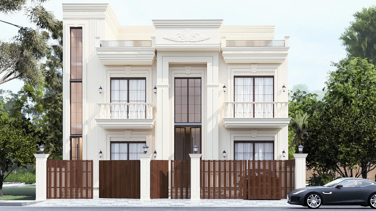 AKS Architecture Studio project in design, elevation render 10